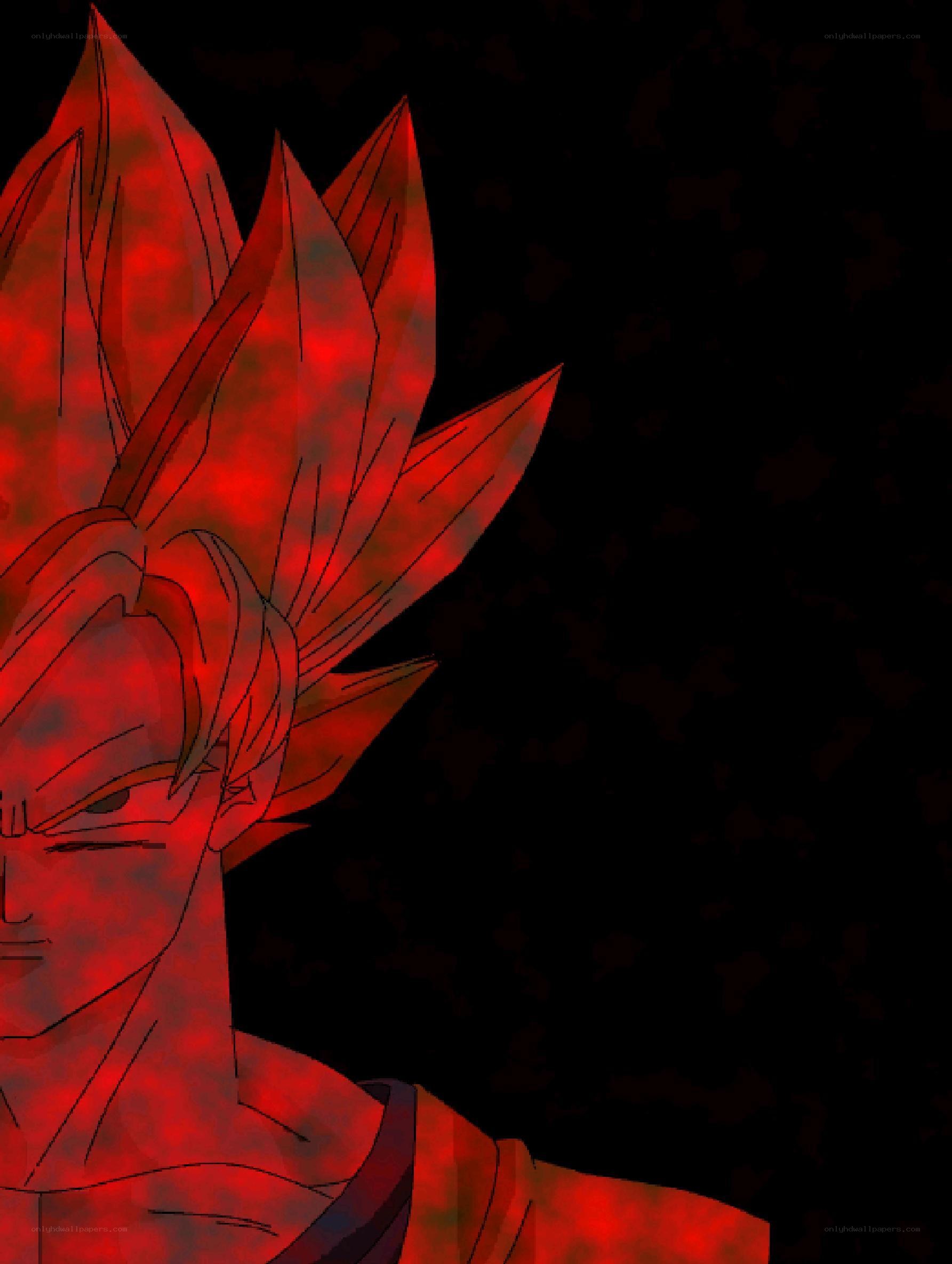 Goku in red aura