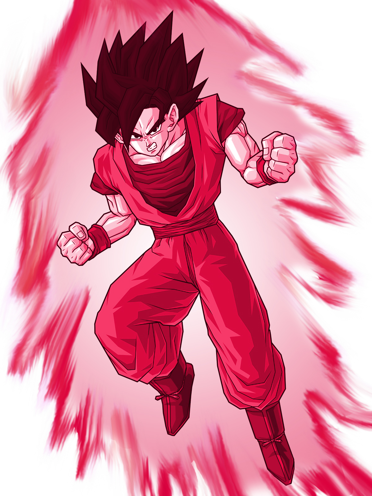 Goku in red aura