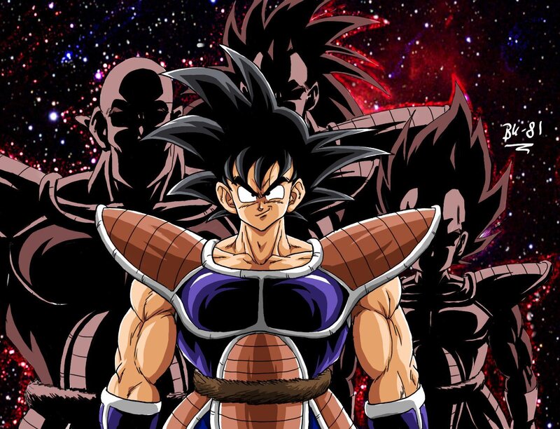 Goku in Saiyan armor
