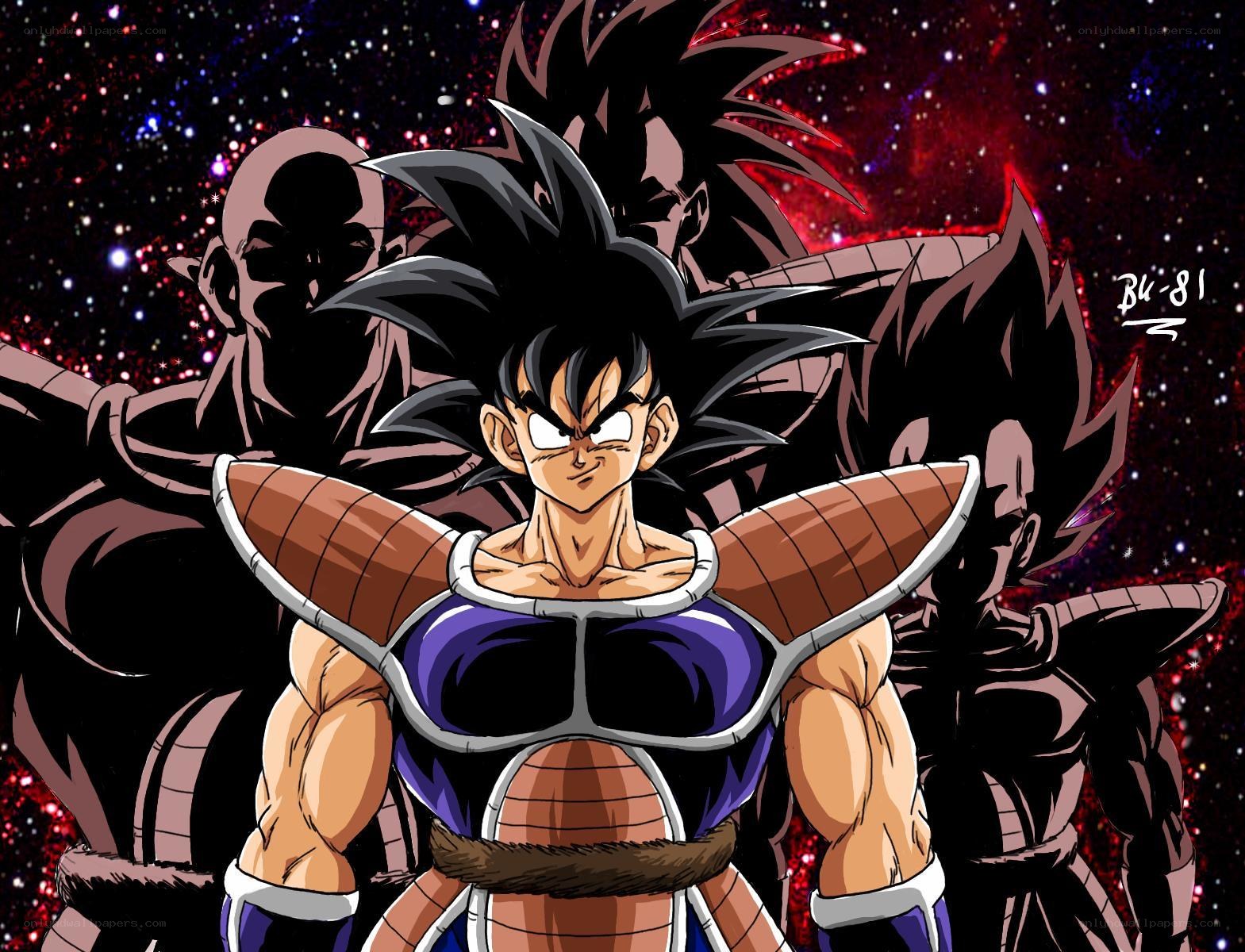 Goku in Saiyan armor