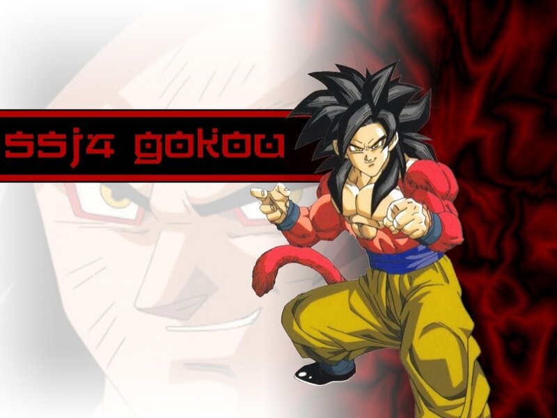 Goku in Super Saiyan 4 form