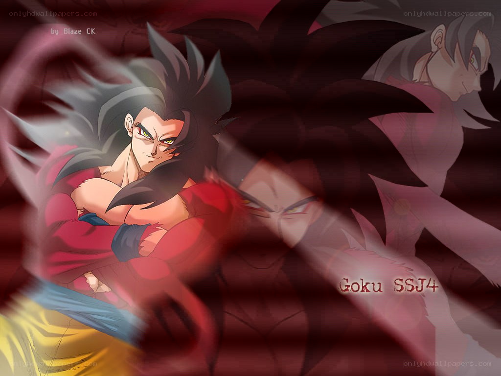 Goku in Super Saiyan 4 form