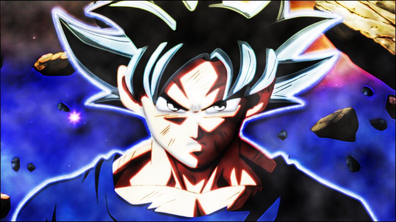 Goku in Super Saiyan Blue — Dramatic, Anime, Space