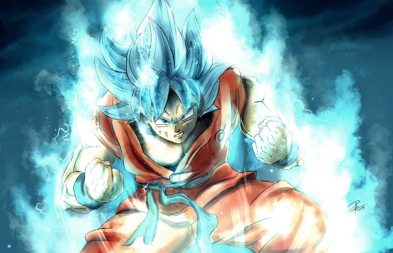 Goku in Super Saiyan Blue — Dramatic