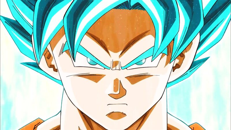 Goku in Super Saiyan Blue Form — Intense
