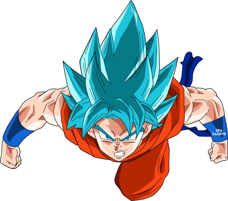Goku in Super Saiyan Blue — Intense