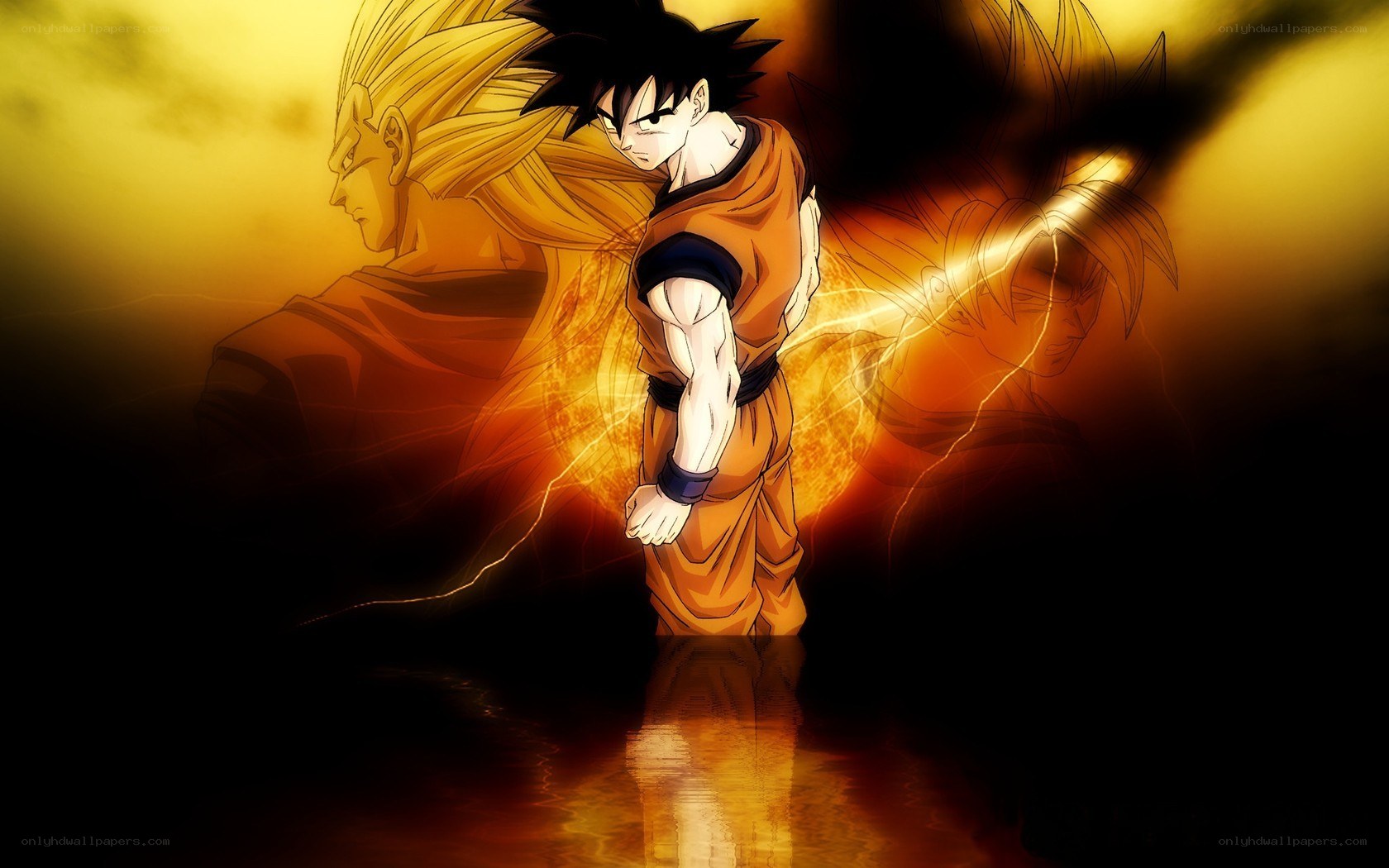Goku in Super Saiyan form