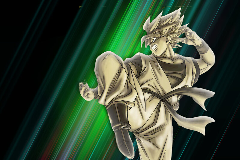 Goku in Super Saiyan form