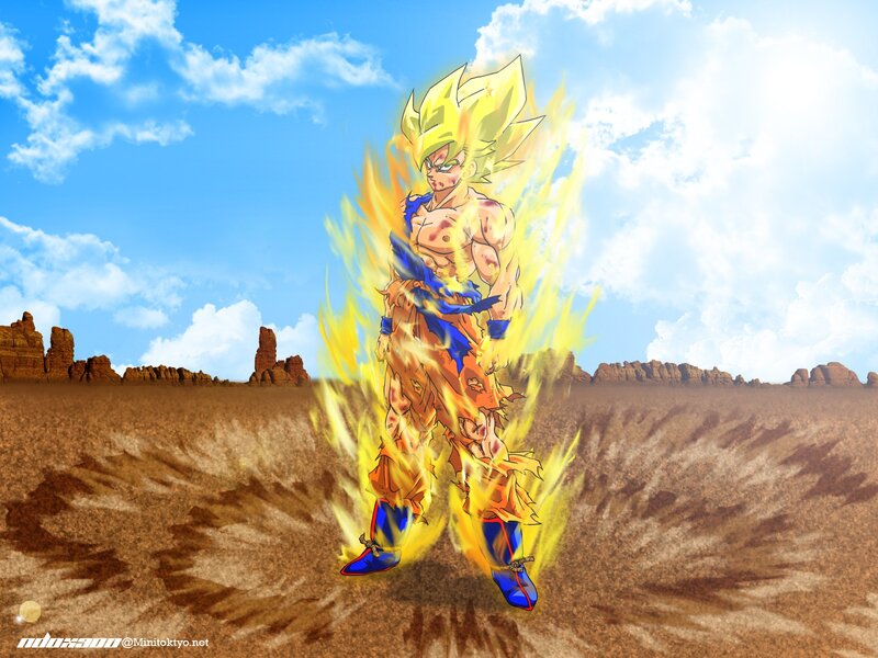 Goku in Super Saiyan form