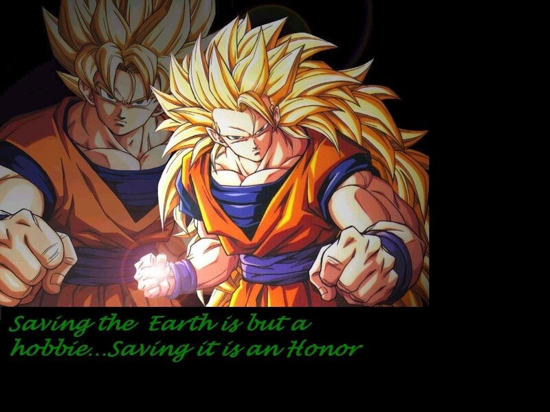 Goku in Super Saiyan form