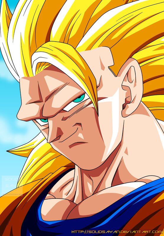 Goku in Super Saiyan form