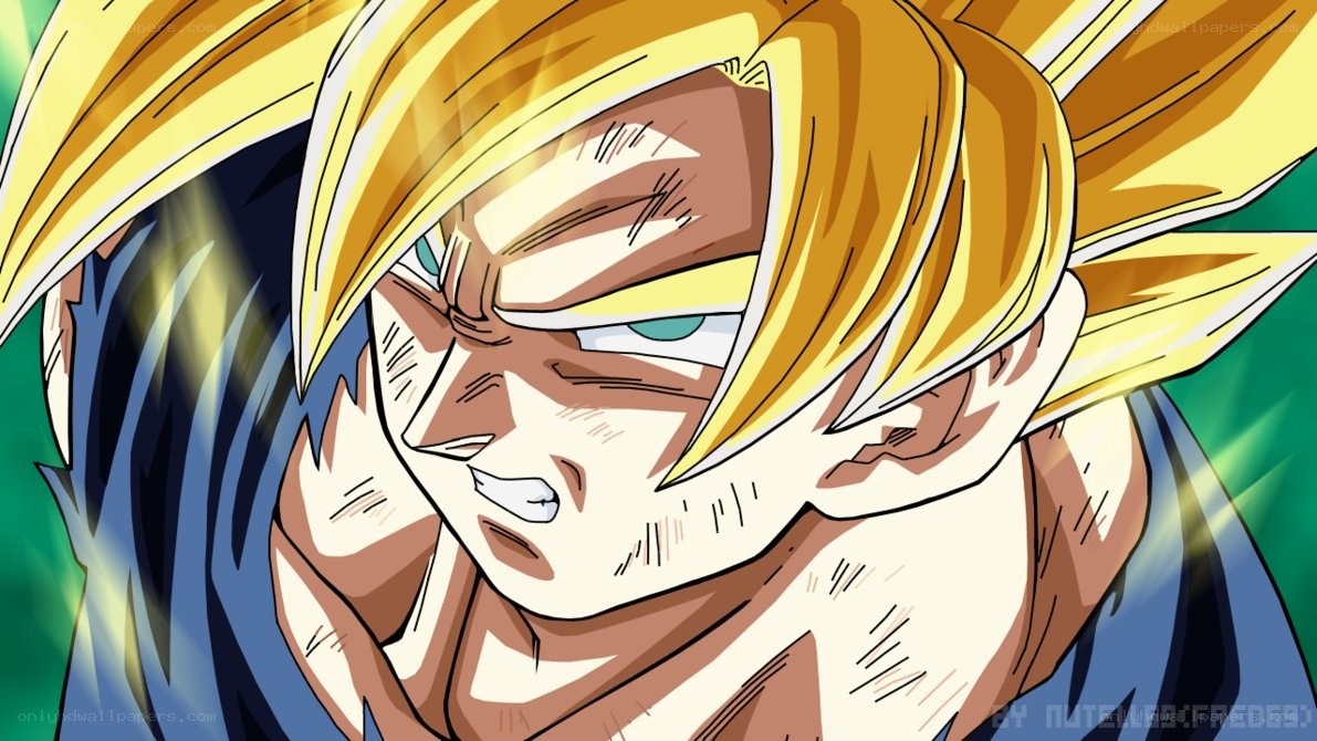 Goku in Super Saiyan form