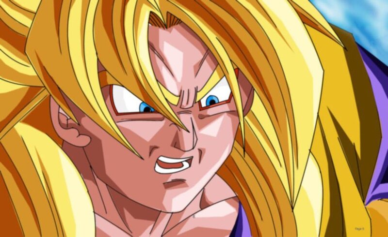 Goku in Super Saiyan form