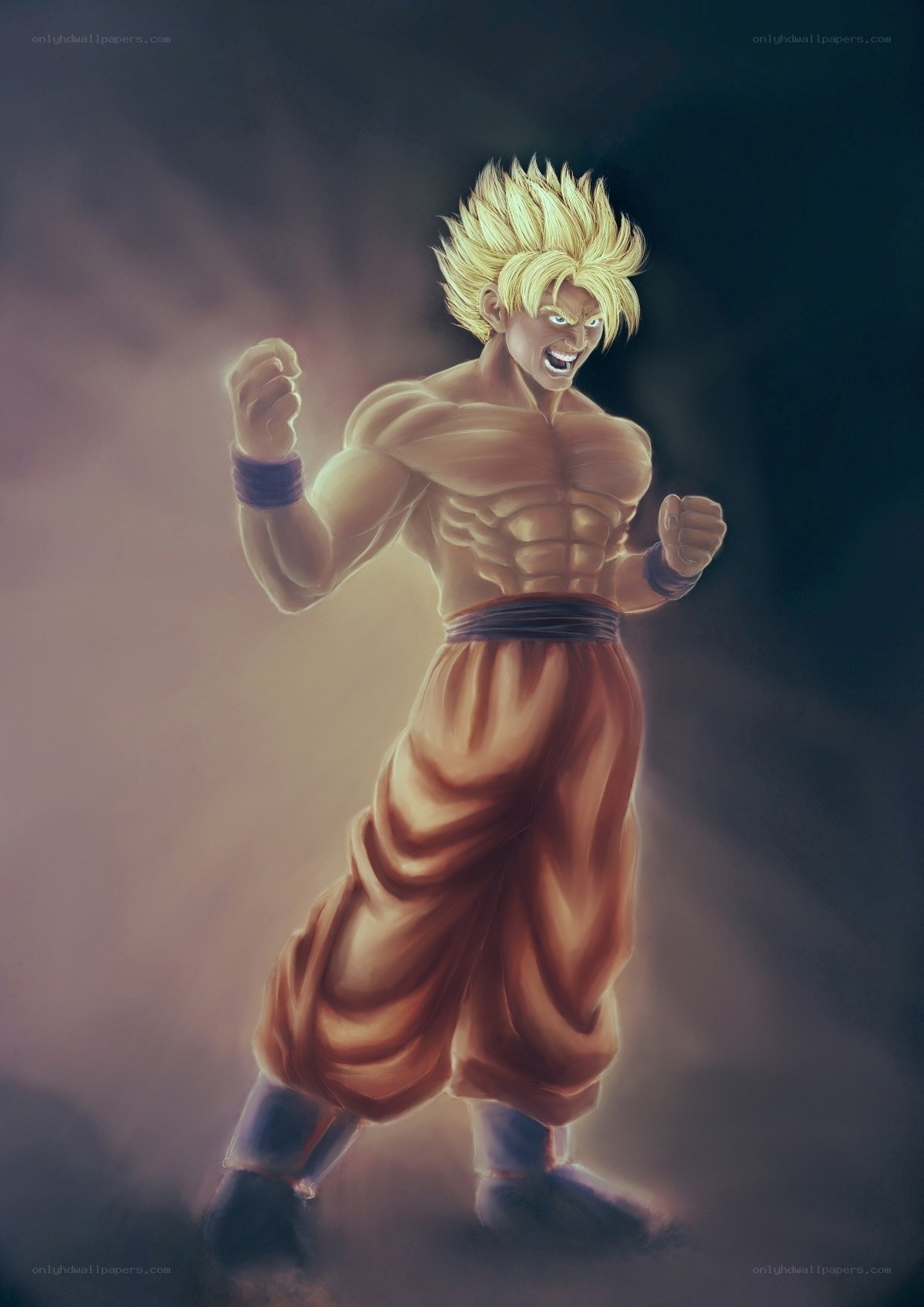 Goku in Super Saiyan form