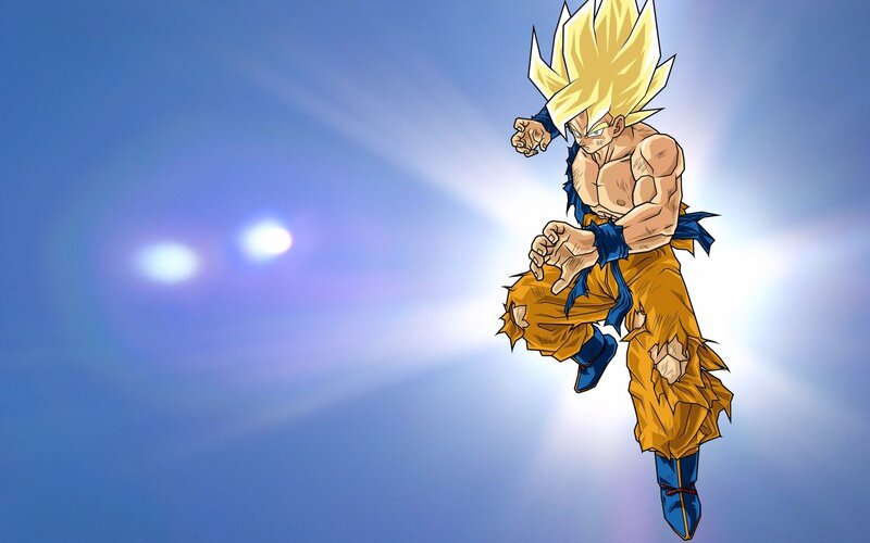 Goku in Super Saiyan form