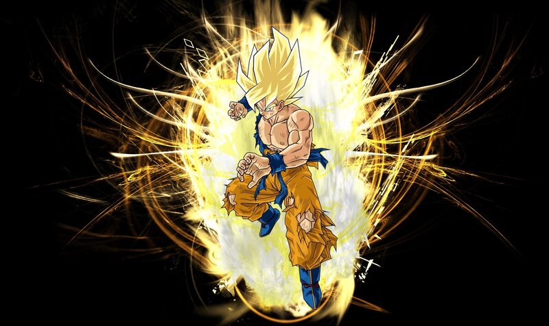 Goku in Super Saiyan form