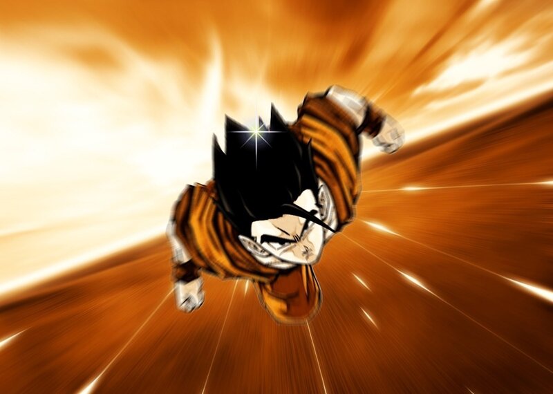 Goku in Super Saiyan form