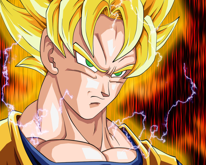 Goku in Super Saiyan form
