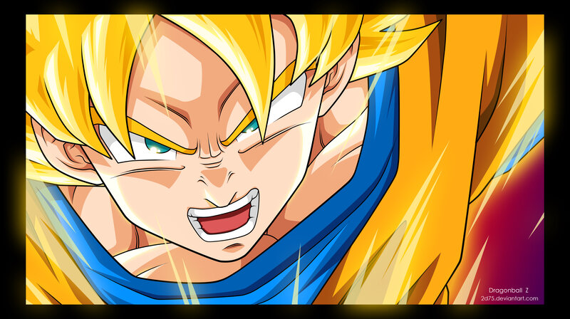 Goku in Super Saiyan form
