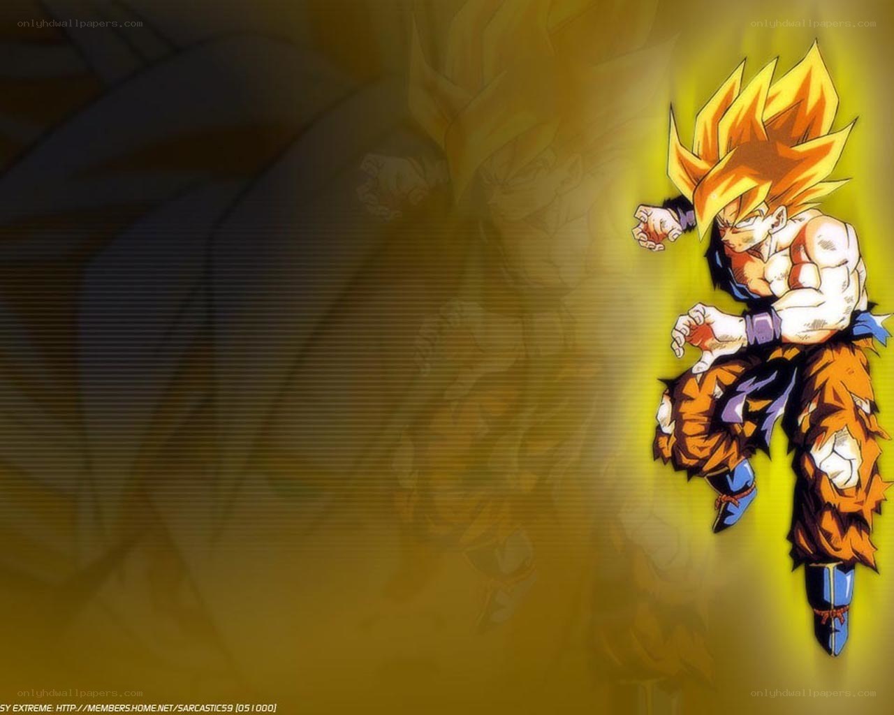 Goku in Super Saiyan form
