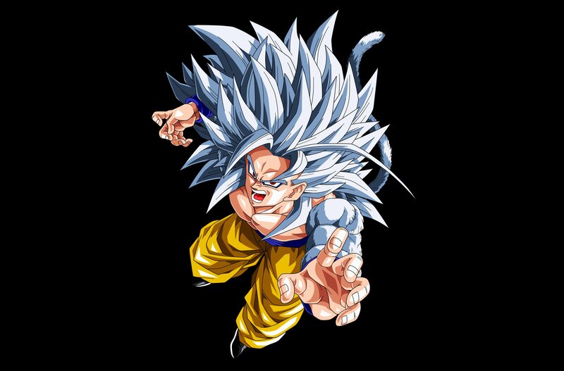 Goku in Super Saiyan Form — Black, Aggressive