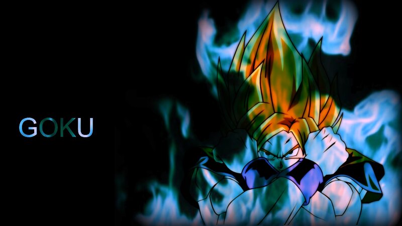 Goku in Super Saiyan Form — Black, Dramatic