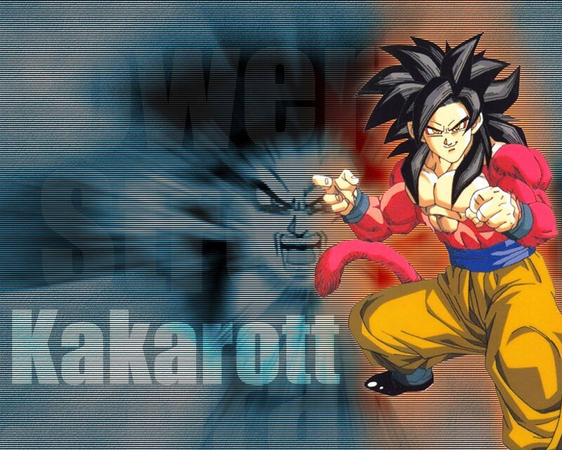 Goku in Super Saiyan Form — Blue, Dramatic, Anime, Anime Character