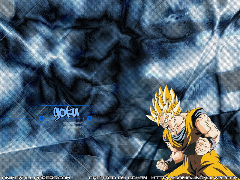 Goku in Super Saiyan Form — Blue, Dramatic, Anime, Lightning, Energy