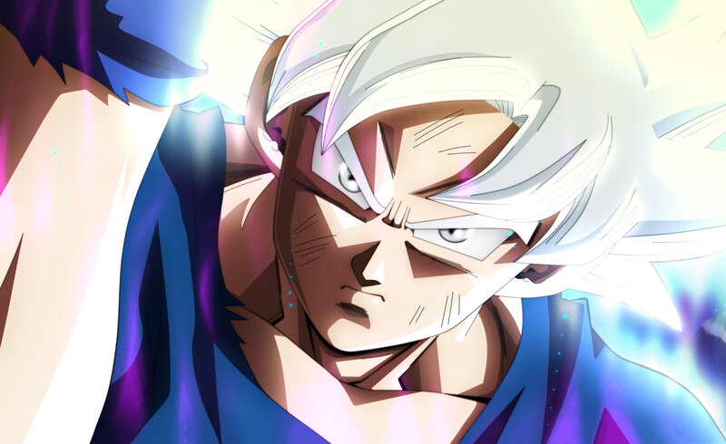 Goku in Super Saiyan Form — Blue, Intense, Anime