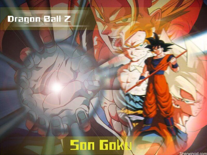 Goku in Super Saiyan Form — Orange, Dramatic