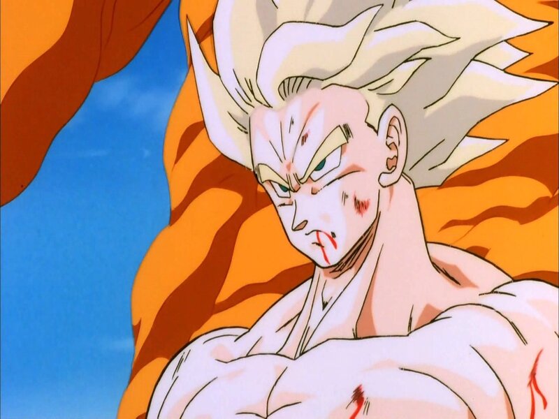Goku in Super Saiyan Form — Orange, Intense