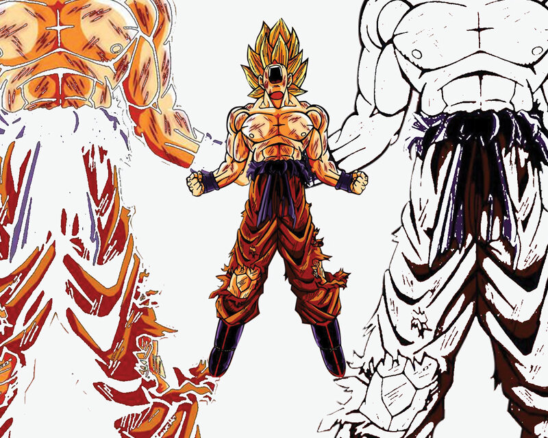Goku in Super Saiyan Form — Orange