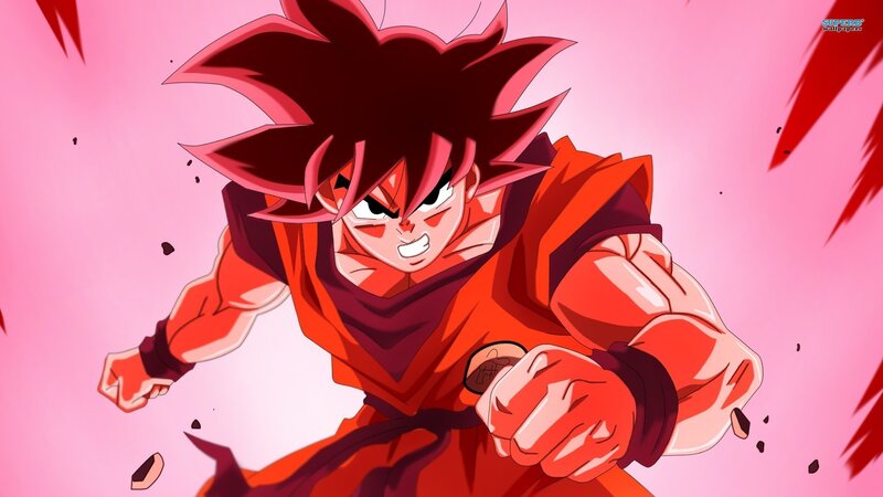 Goku in Super Saiyan Form — Pink, Intense