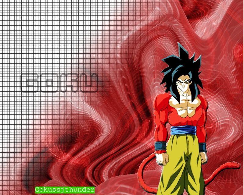 Goku in Super Saiyan Form — Red, Dramatic
