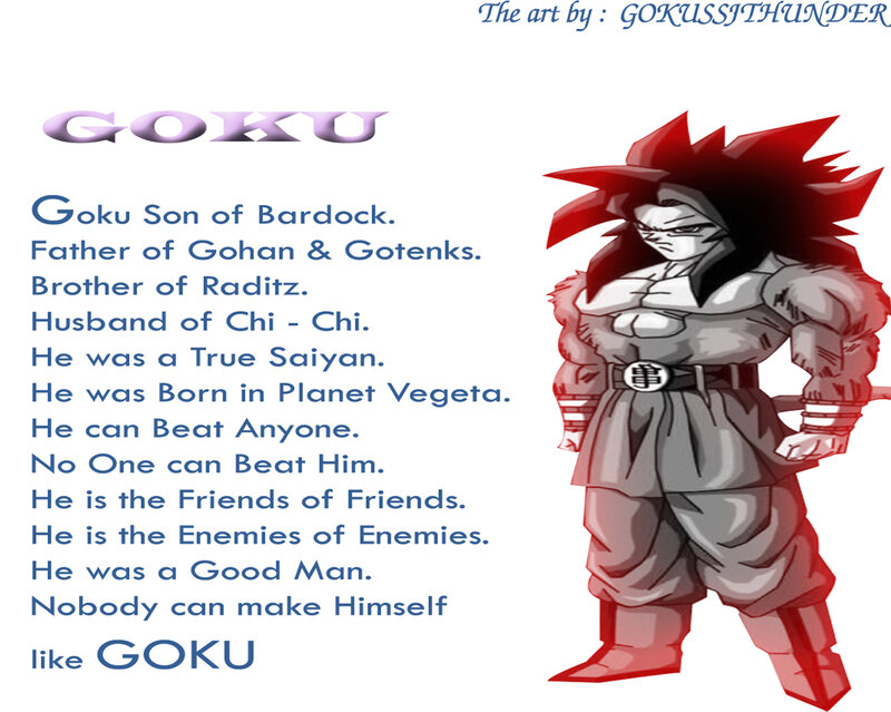 Goku in Super Saiyan Form — Red