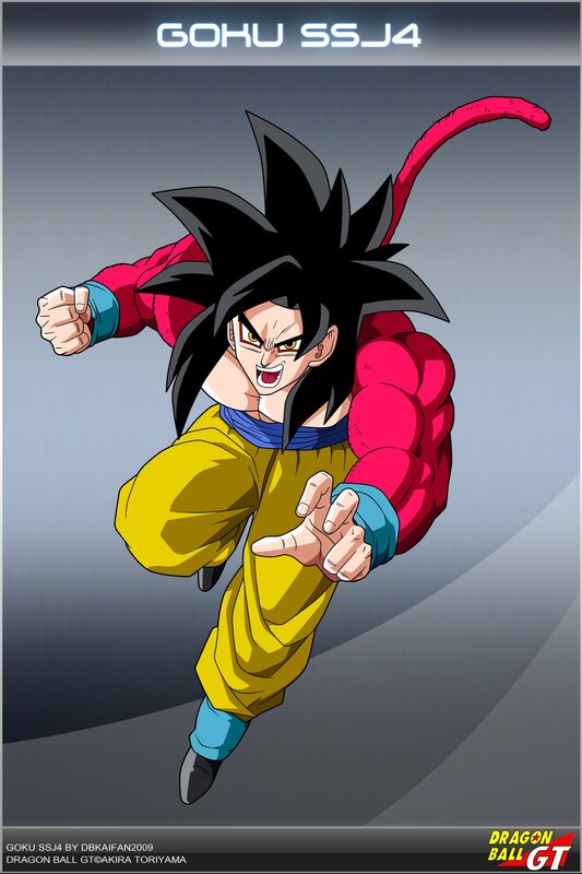 Goku in Super Saiyan Form — Yellow, Aggressive