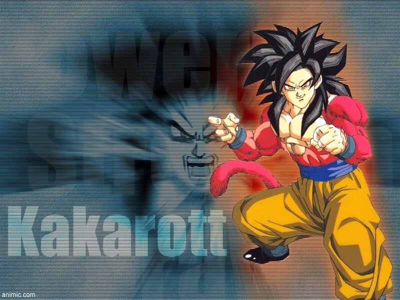 Goku in Super Saiyan Form — Yellow, Dramatic, Anime, Energy Blast