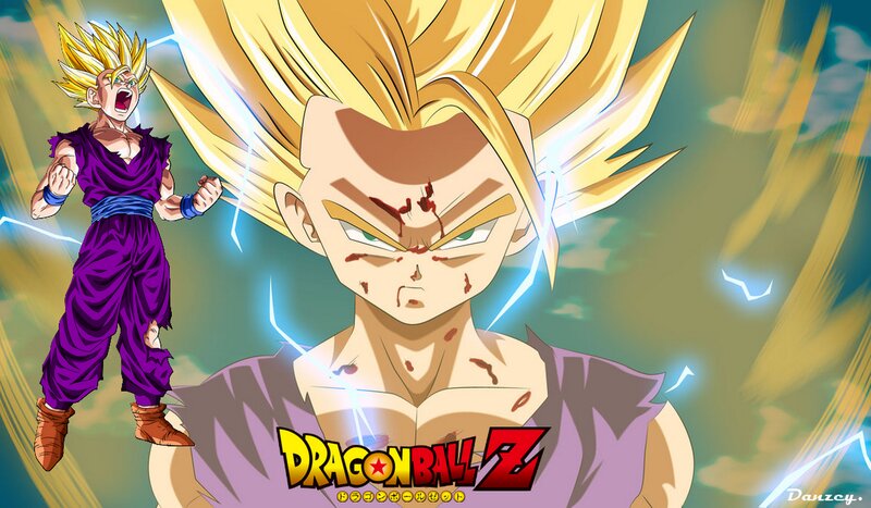 Goku in Super Saiyan Form — Yellow, Dramatic, Anime, Lightning
