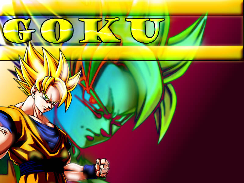 Goku in Super Saiyan Form — Yellow, Dramatic, Anime, Super Saiyan