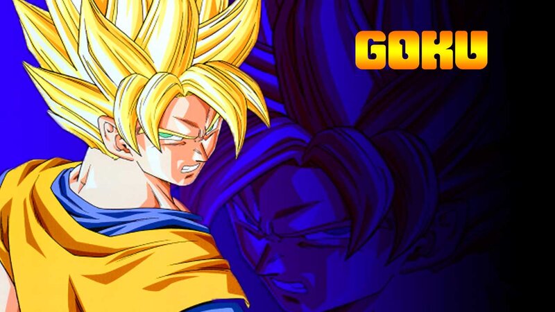 Goku in Super Saiyan Form — Yellow, Dramatic, Anime