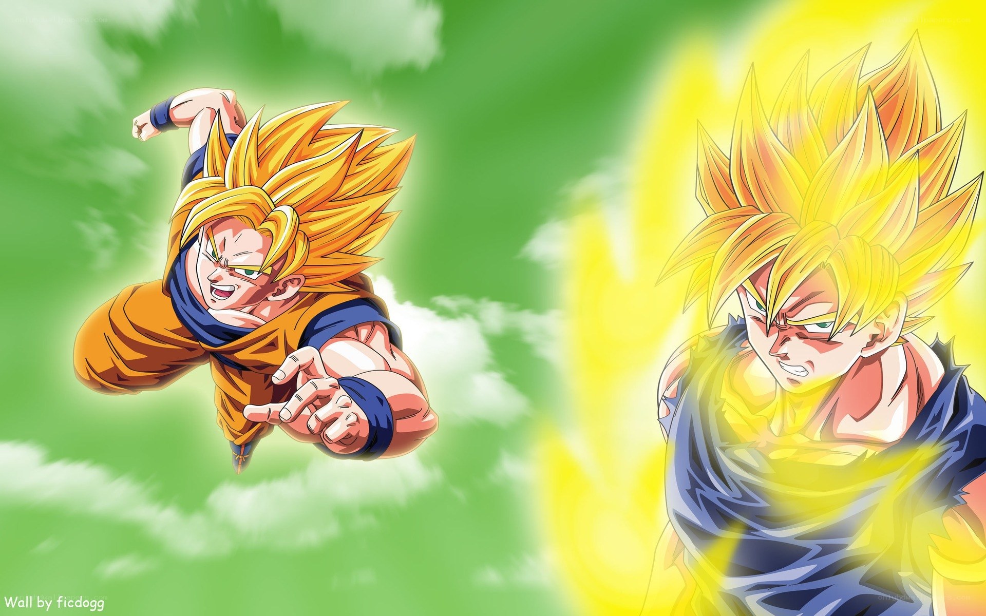 Goku in Super Saiyan forms