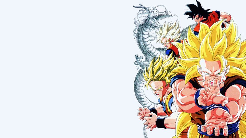 Goku in Super Saiyan Forms — Yellow, Dramatic