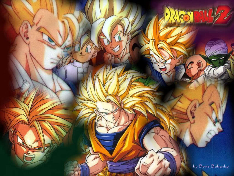 Goku in Super Saiyan Forms — Yellow