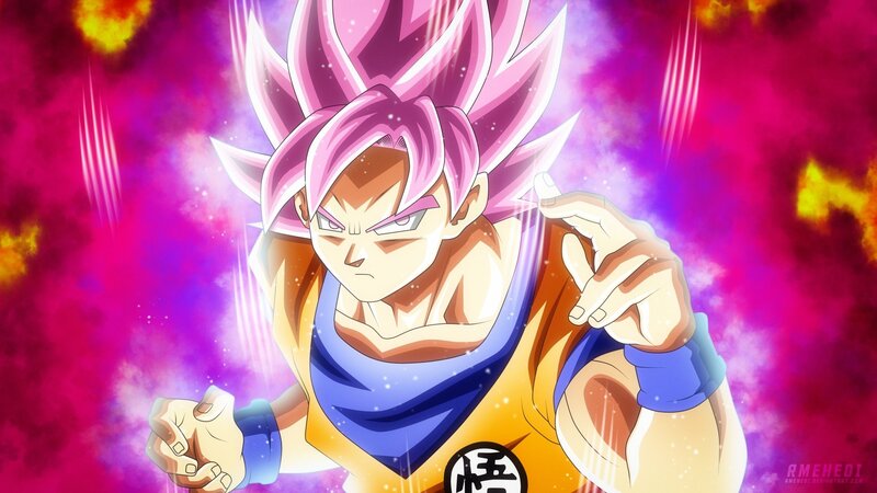 Goku in Super Saiyan Rose Form — Pink, Dramatic