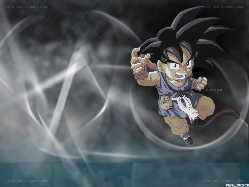 Goku in the rain
