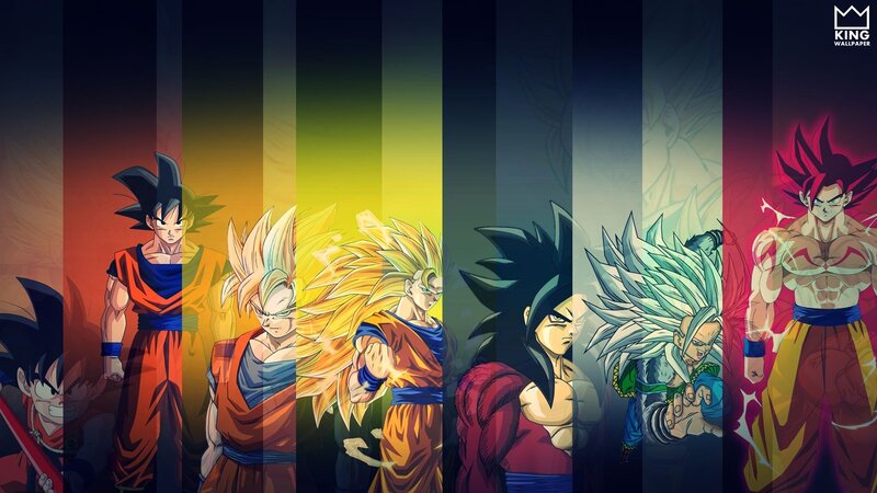 Goku in Various Forms — Yellow