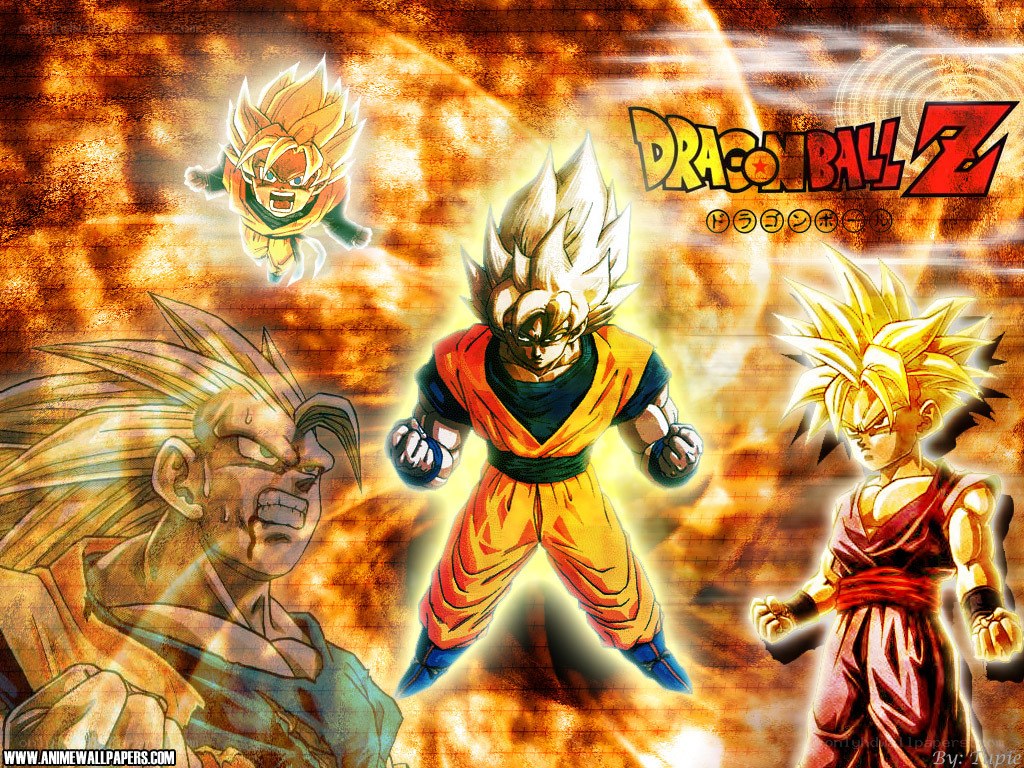 Goku in various forms