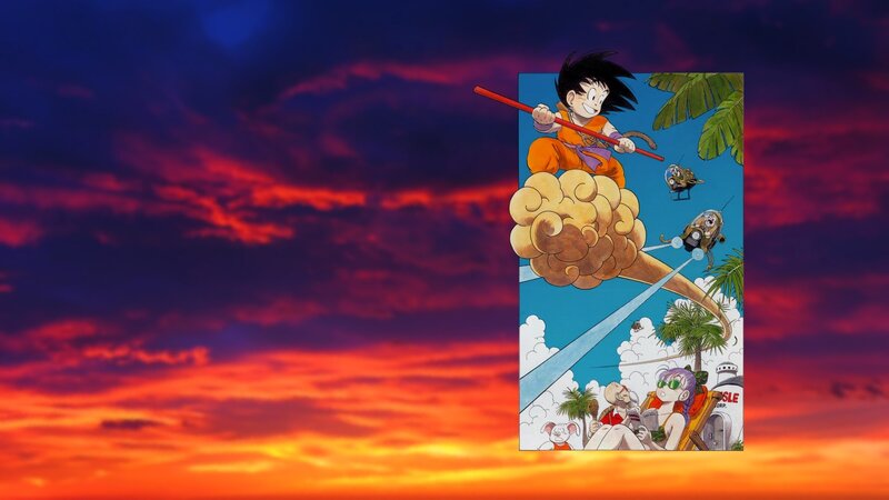 Goku on a Cloud — Red