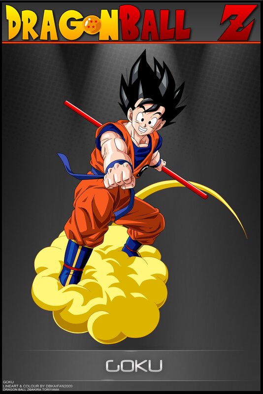 Goku on a Cloud — Yellow