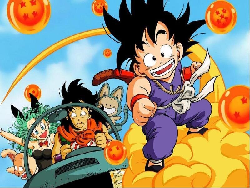 Goku on a Flying Cloud